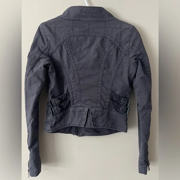 Diesel Grey Moto Jacket Size Small - Picture 7 of 12